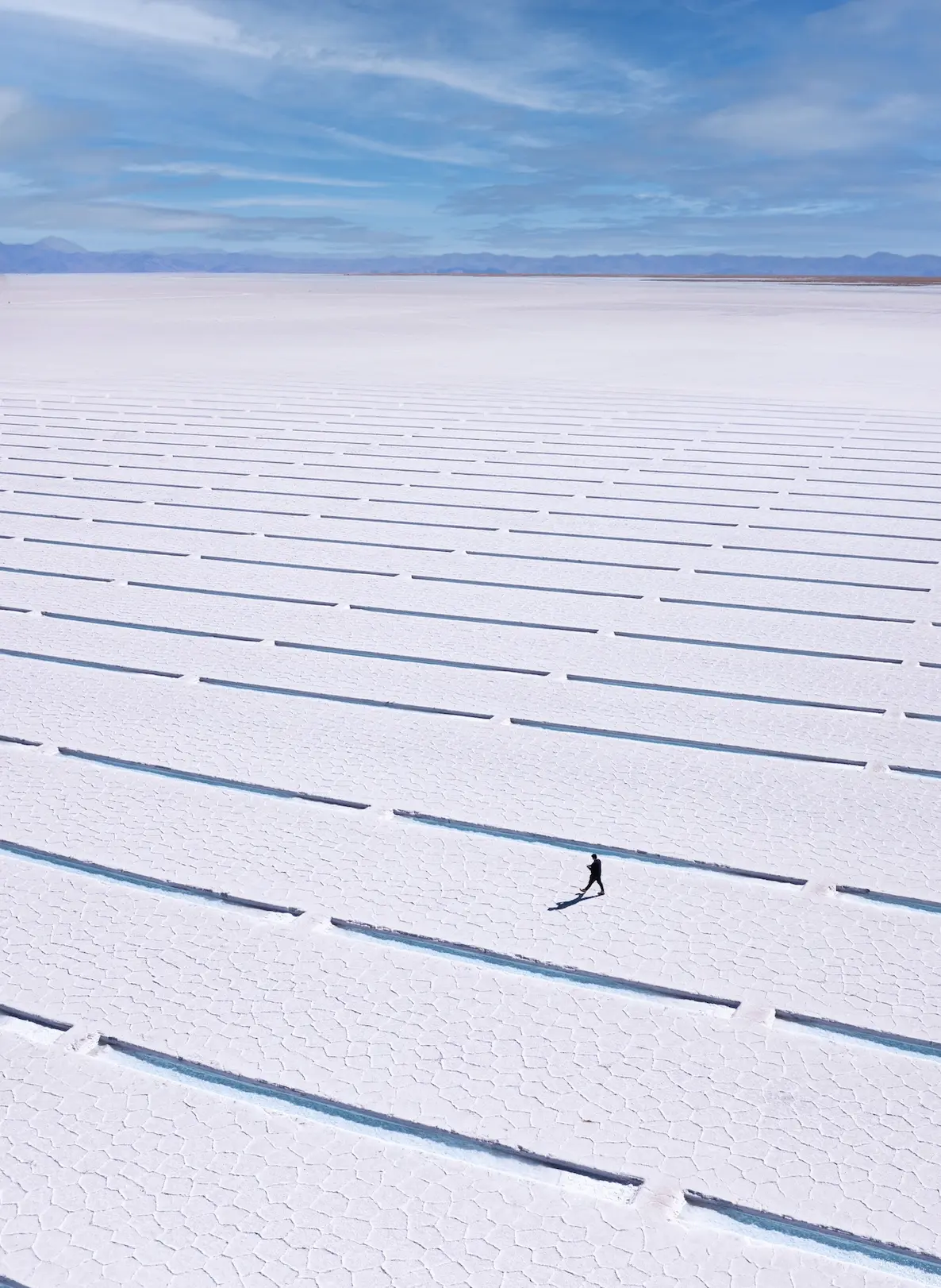 The salt flats in Argentina.